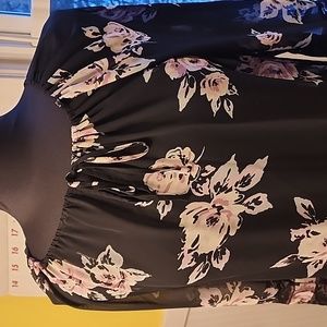 Lauren Conrad floral lace XS women's long sleeve top